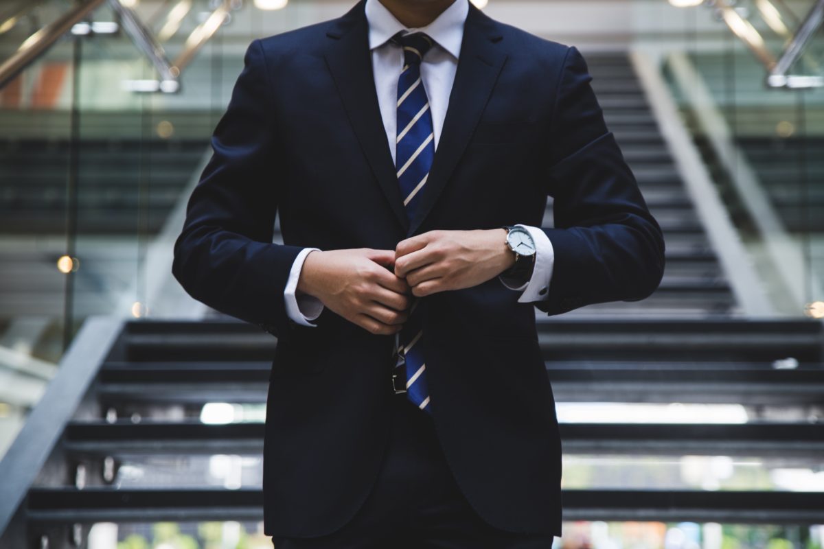 A man in formal suit